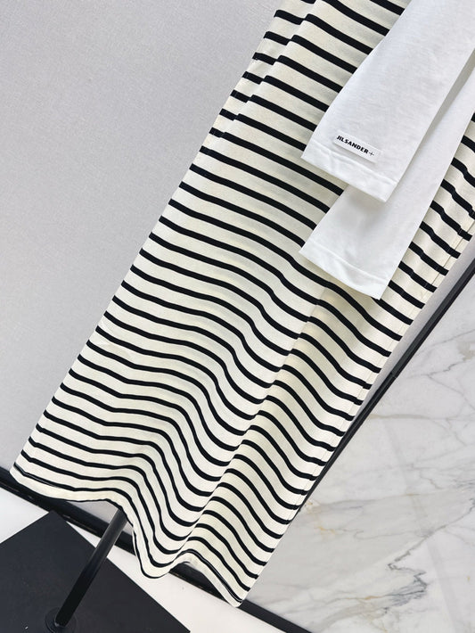Jil* 25ss Striped casual straight dress