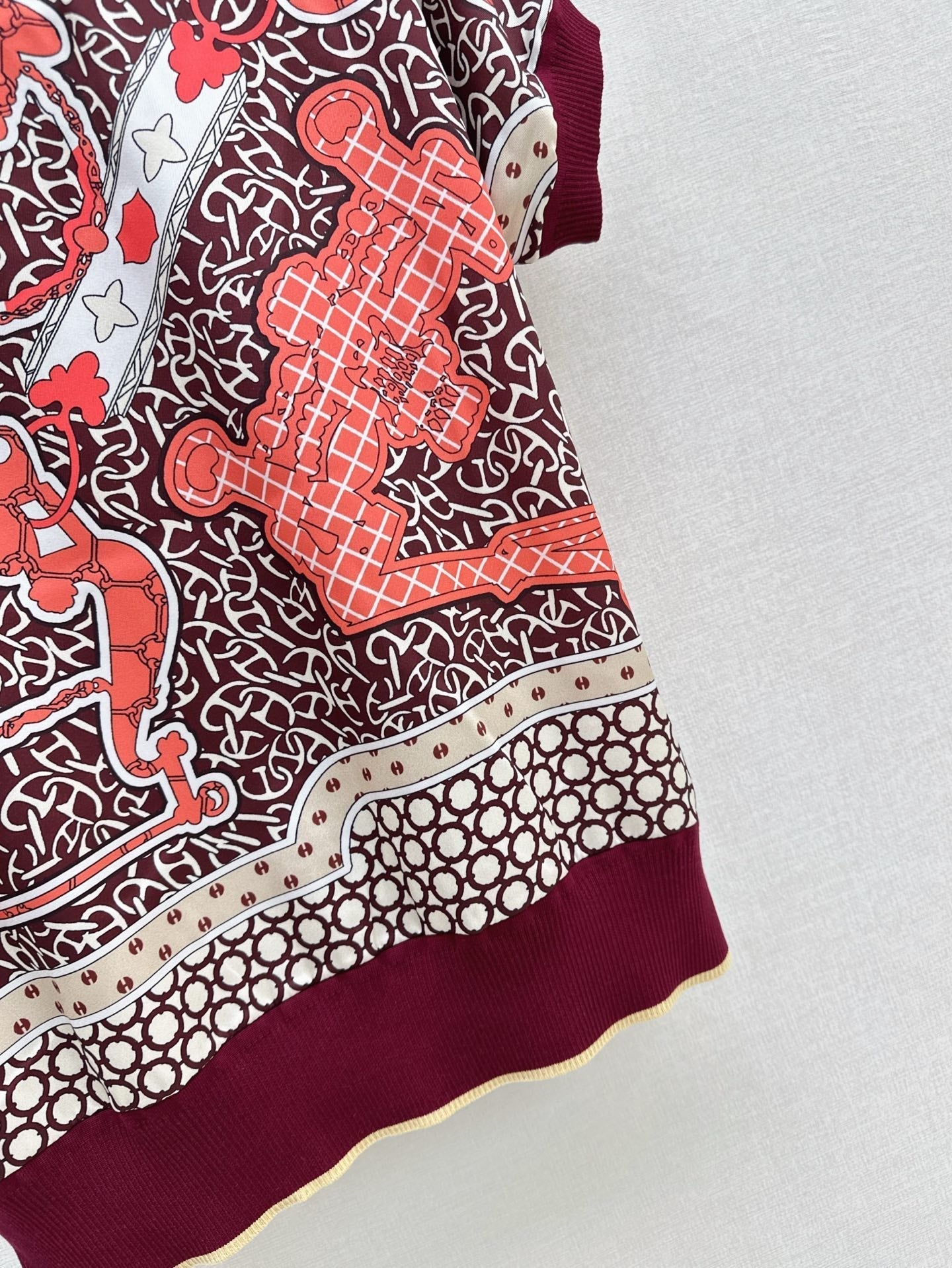 Herm* Short-sleeve twillaine sweater