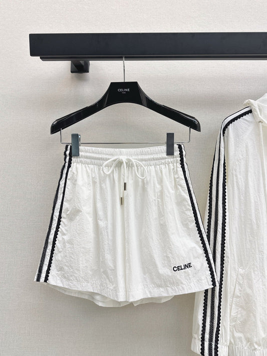 Cel* 25ss Embroidered Windbreaker + shorts set