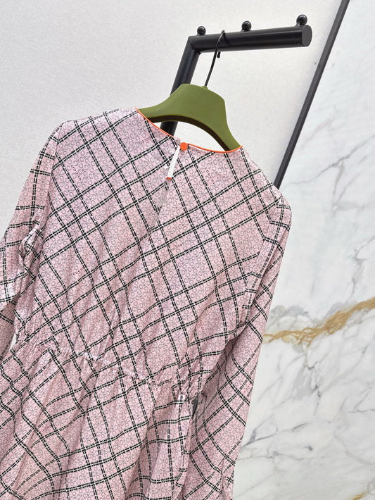 Gu* 25ss print silk dress