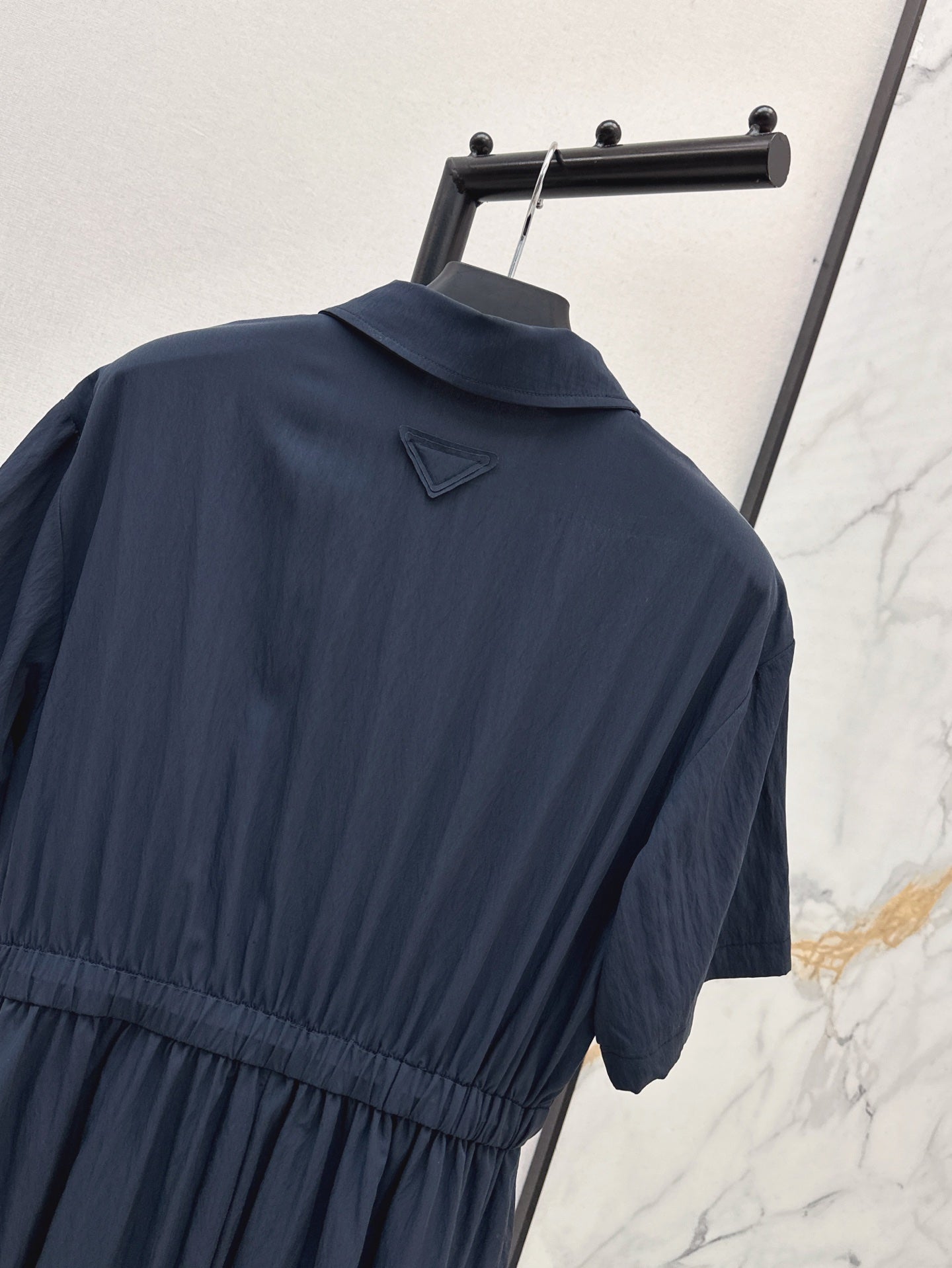 Pra* 25ss technical pongé midi dress