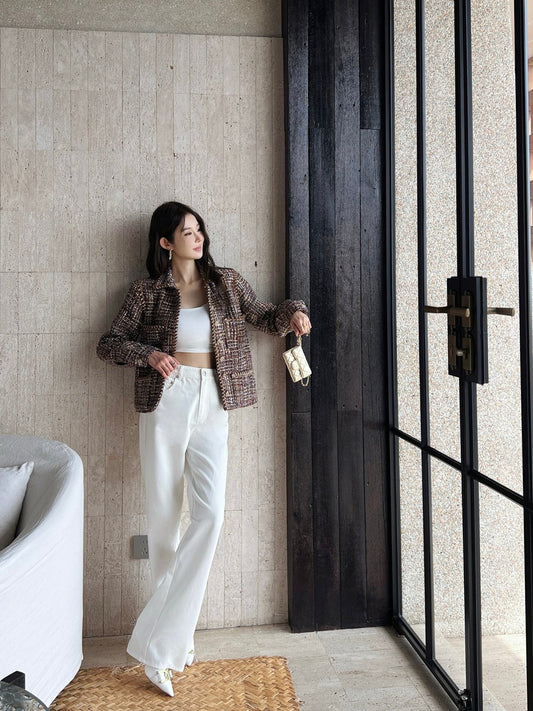 C*nel 25ss Woven woolen jacket