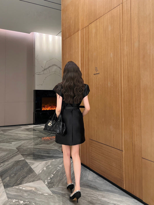 D*r 25ss Short Belted Dress