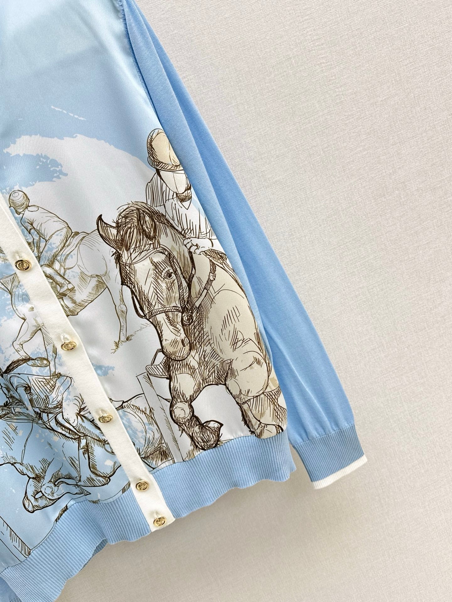 Herm* 25ss long-sleeve twillaine sweater