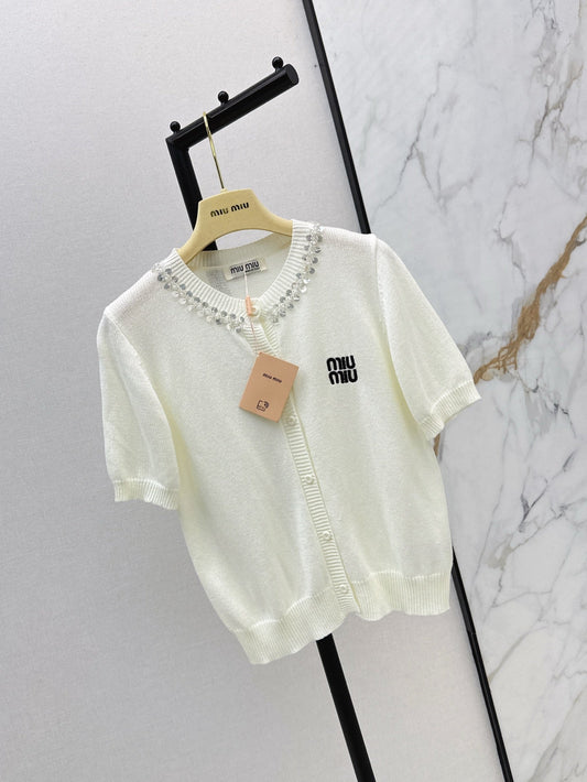 M*u 25ss cotton Knitted cardigan