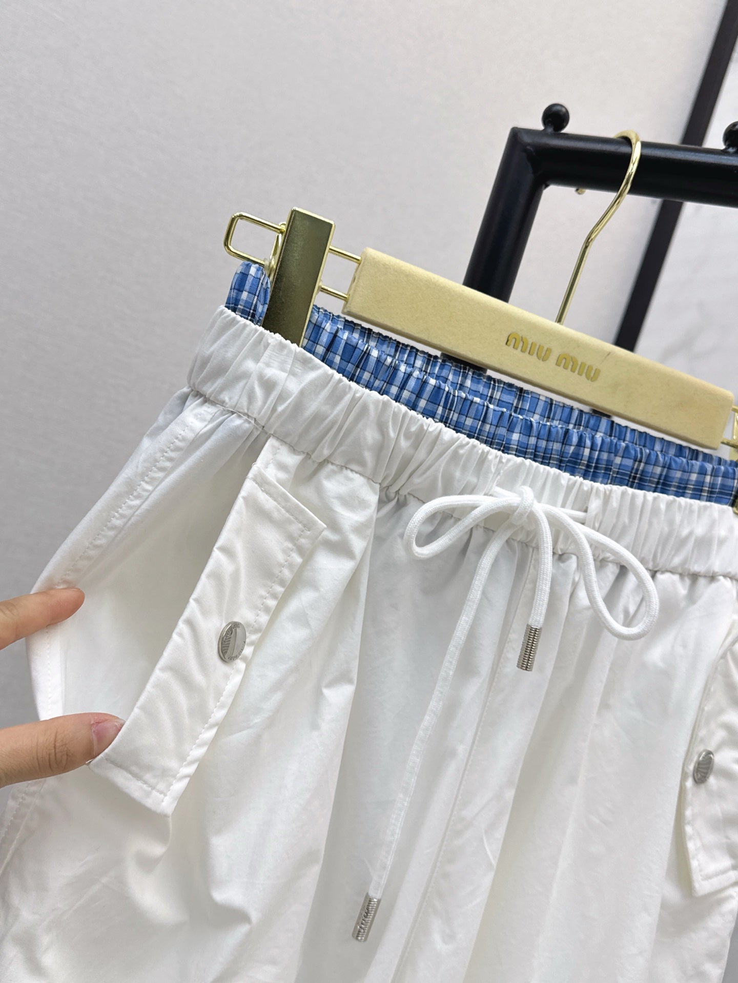 M*u 25ss cotton wide-leg cargo pants