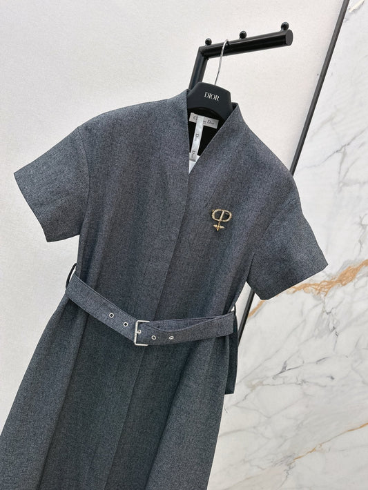 D*r 25ss mid-length belted dress