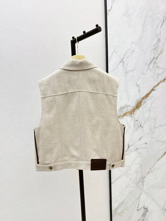 M*u 25ss Colorblock hem vest