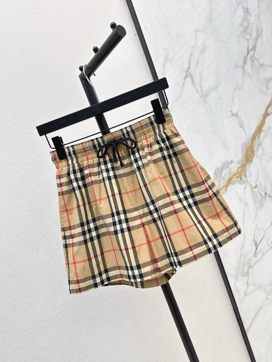 Bur* 25ss check shorts