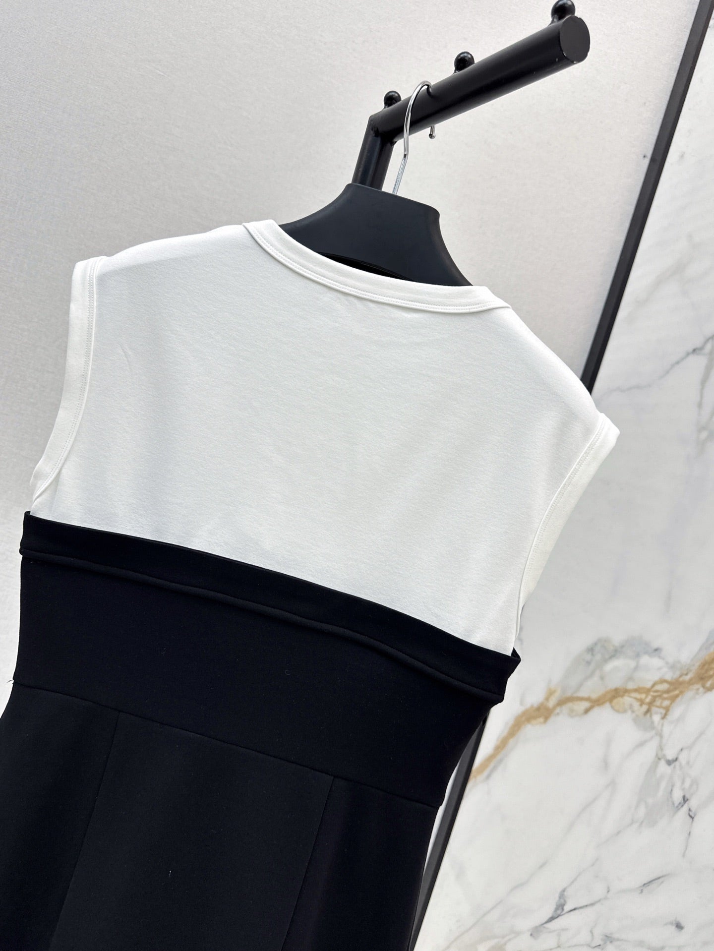 Pra* 25ss two-tone mini dress