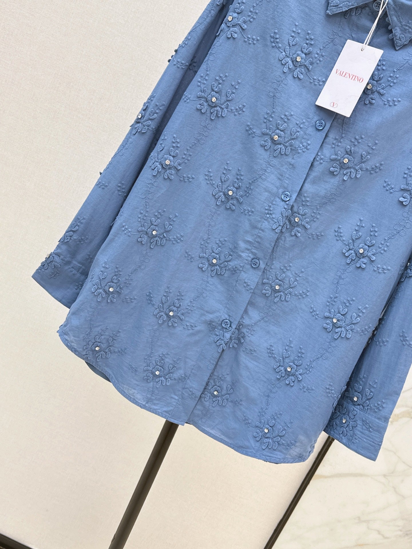 Valen* 25ss 3D flower cotton shirt