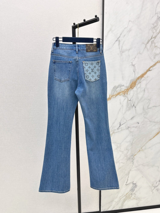 Loui* 25ss monogram pocket denim pants