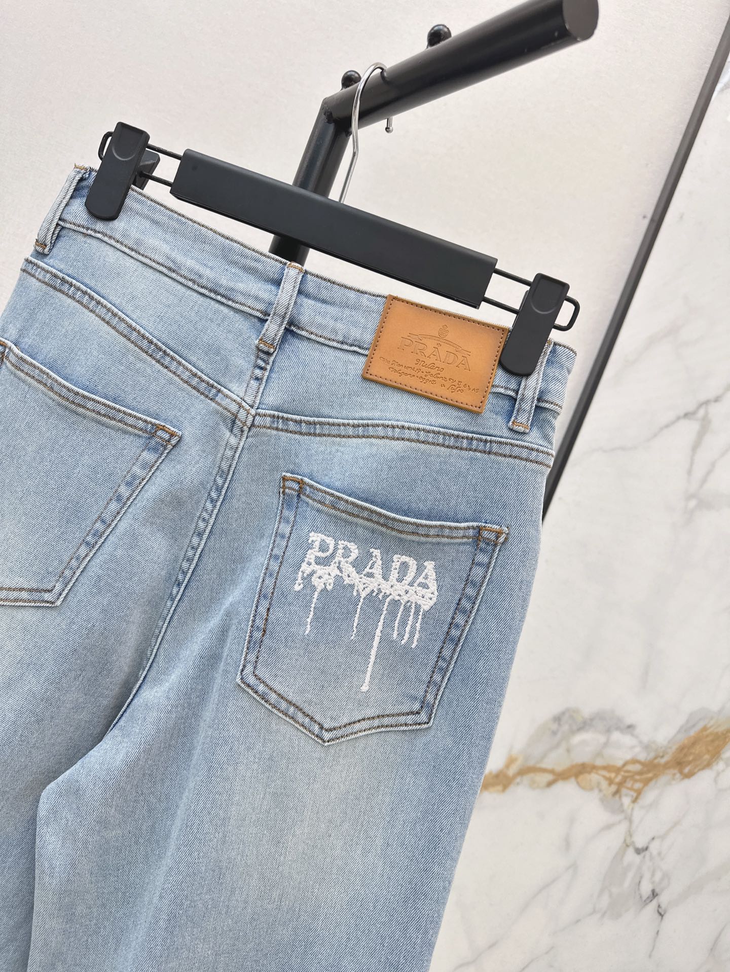 Pra* 25ss printed pocket jeans
