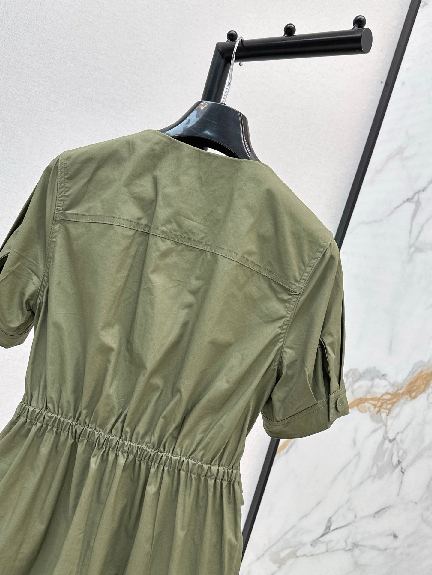 Fd* 25ss double pocket tie minidress