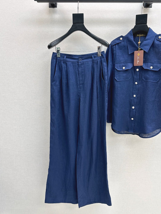 Lor*P 25ss workwear style linen shirt suit