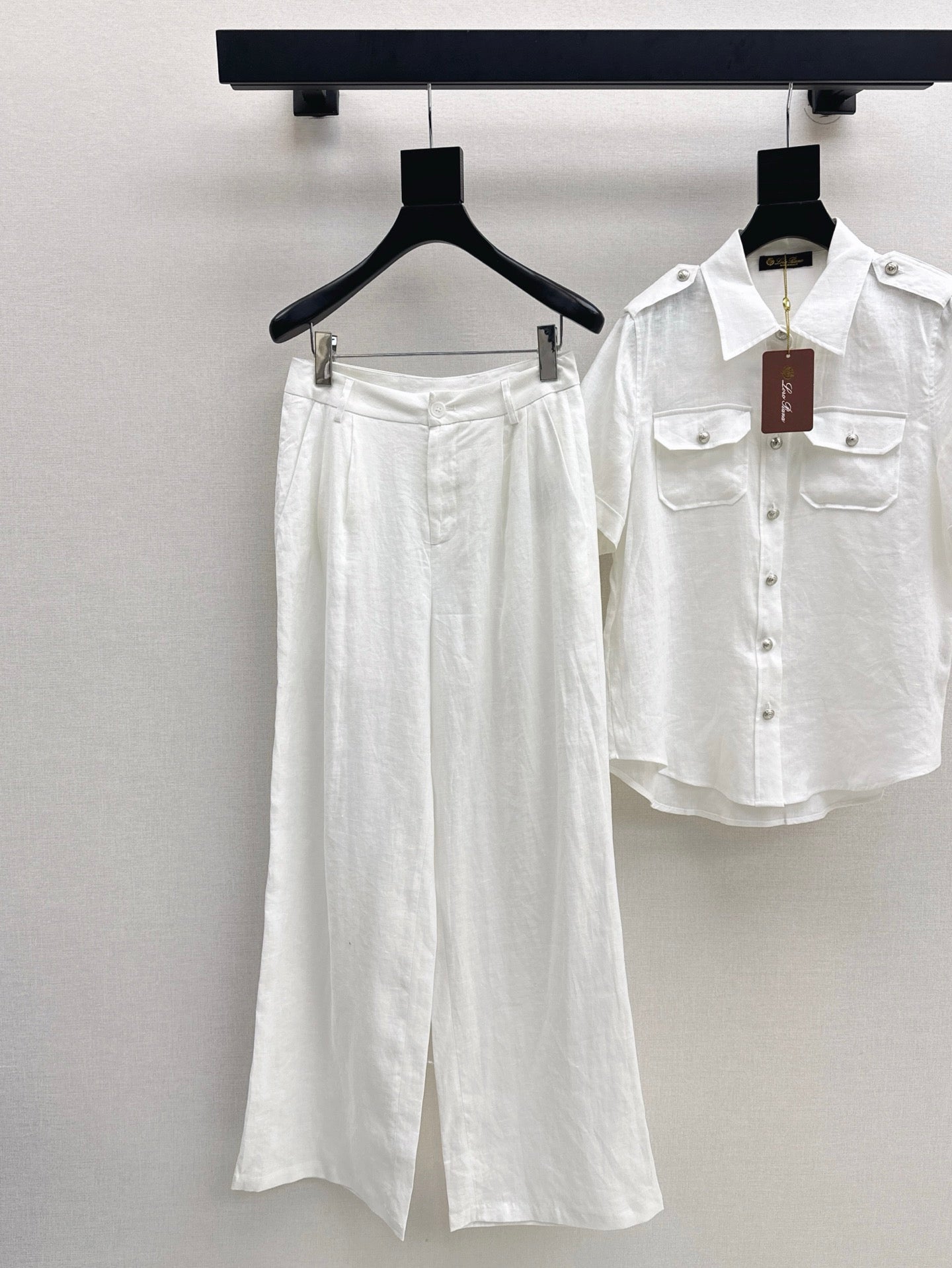 Lor*P 25ss workwear style linen shirt suit