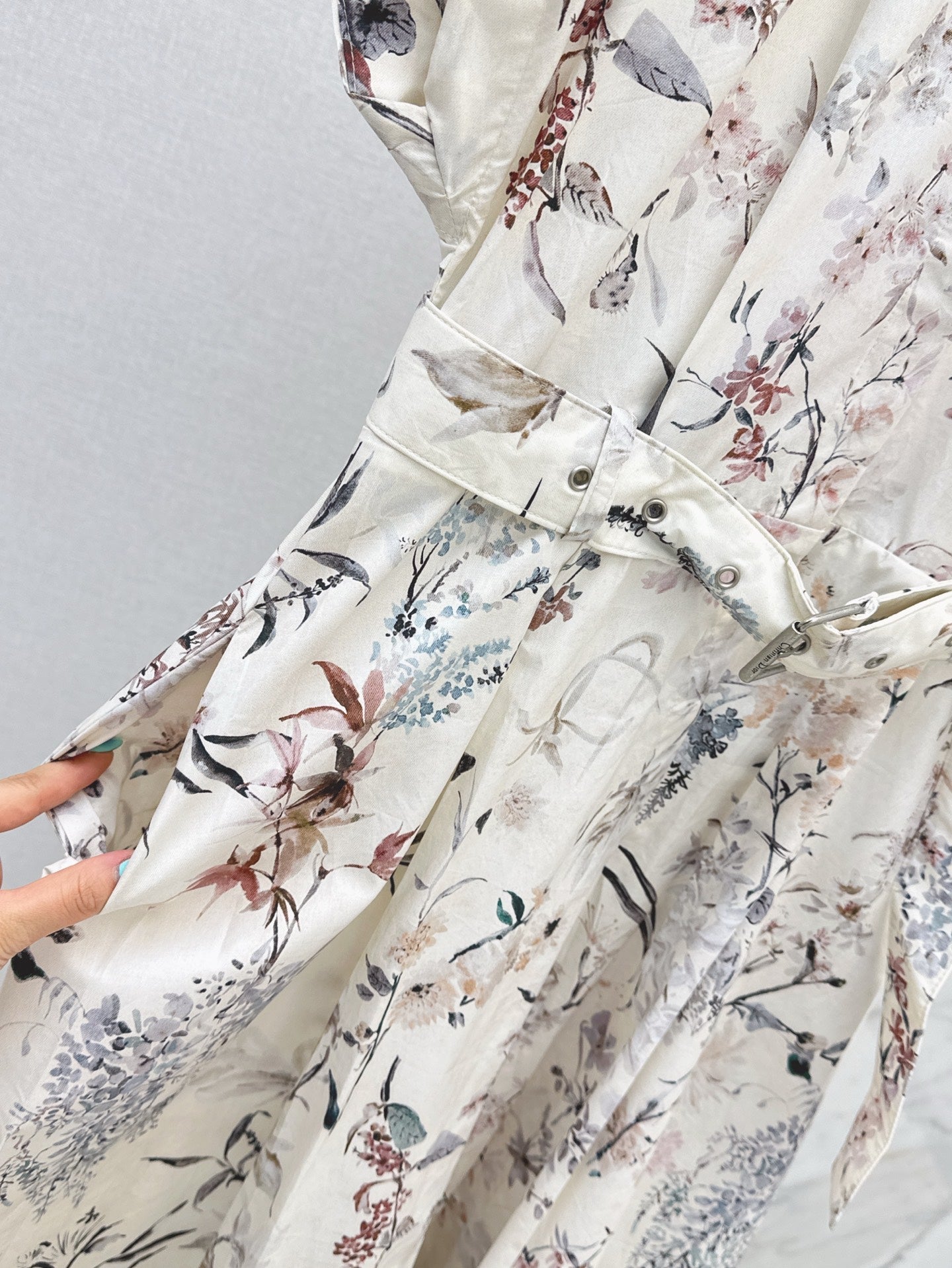 D*r 25ss mid-length belted shirtdress