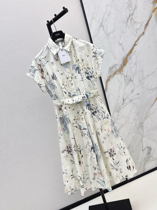 D*r 25ss mid-length belted dress