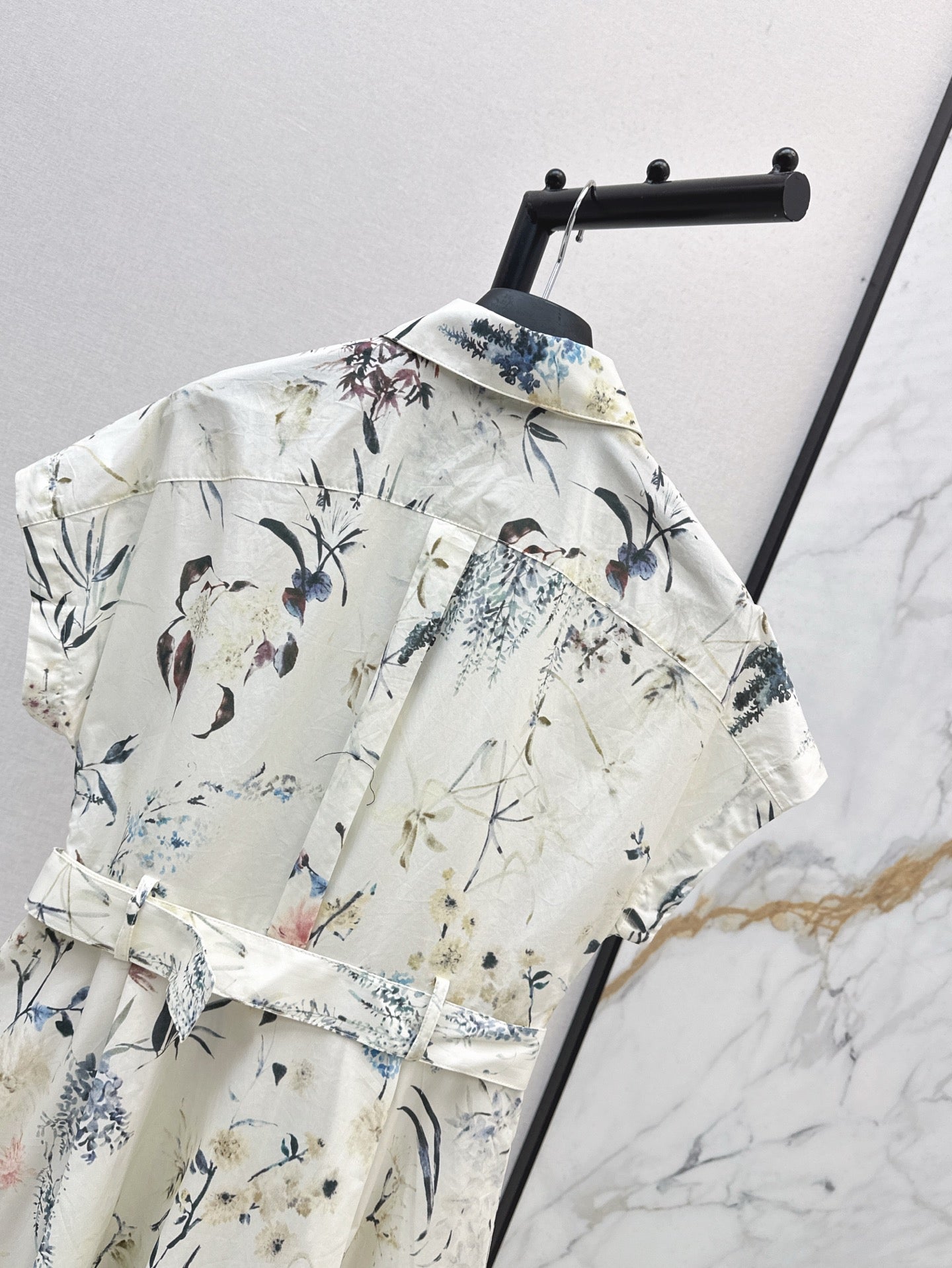 D*r 25ss mid-length belted dress