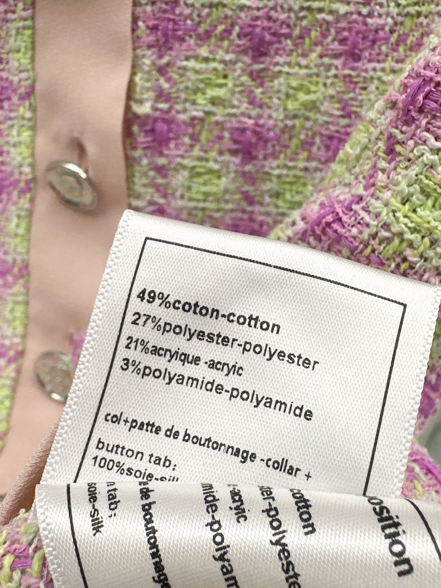 C*nel 25ss cotton tweed short-sleeve jacket