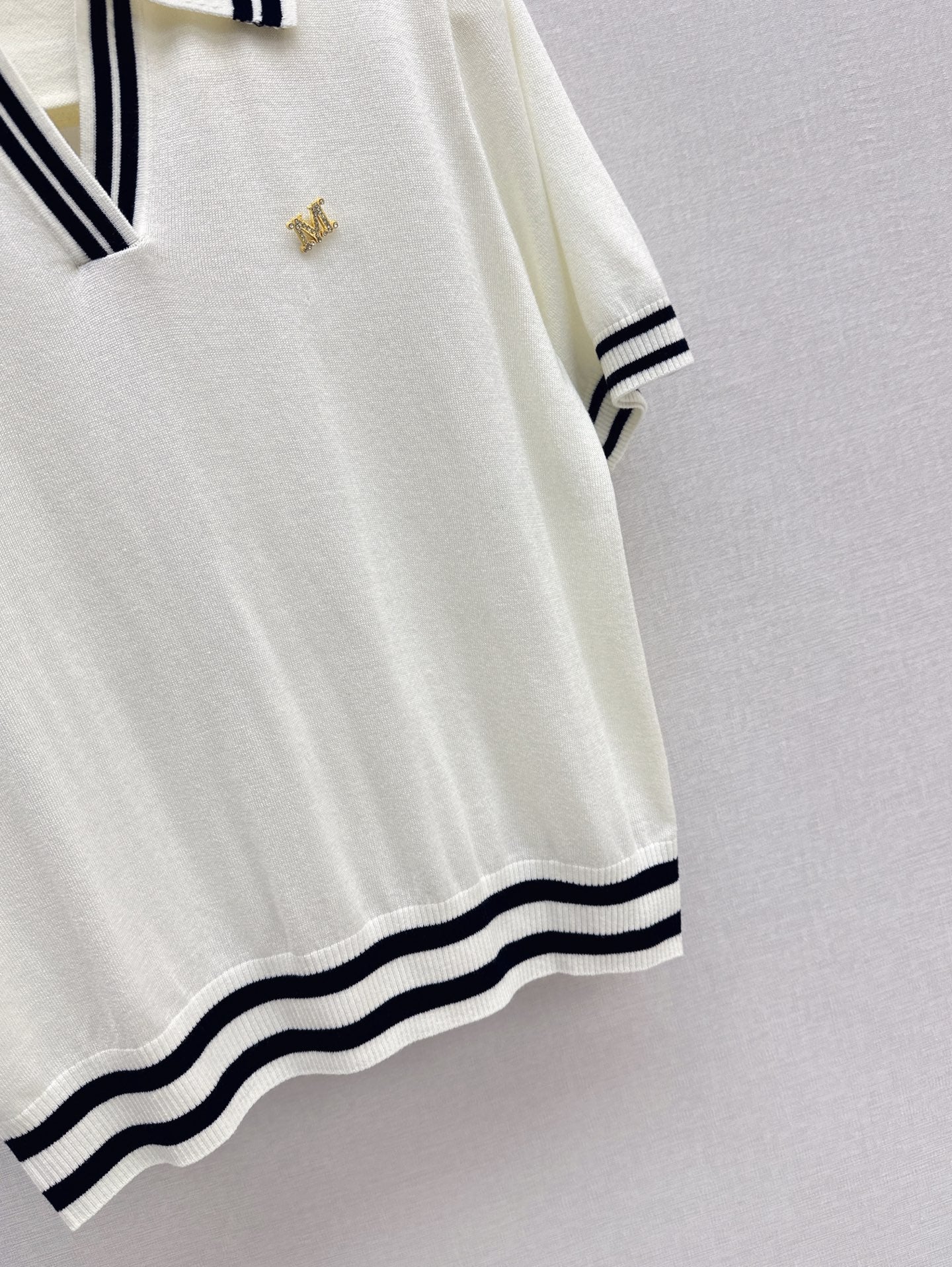 MaxM* 25ss knitted polo shirt