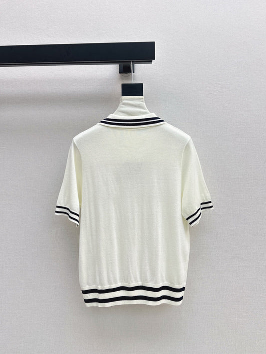 MaxM* 25ss knitted polo shirt
