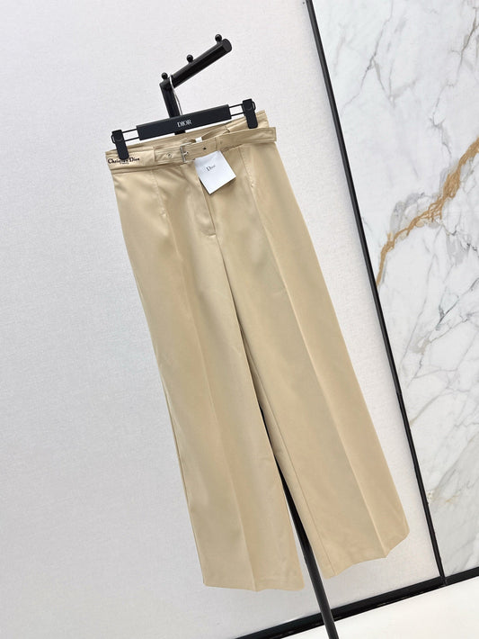 D*r 25ss belted straight-cut pants