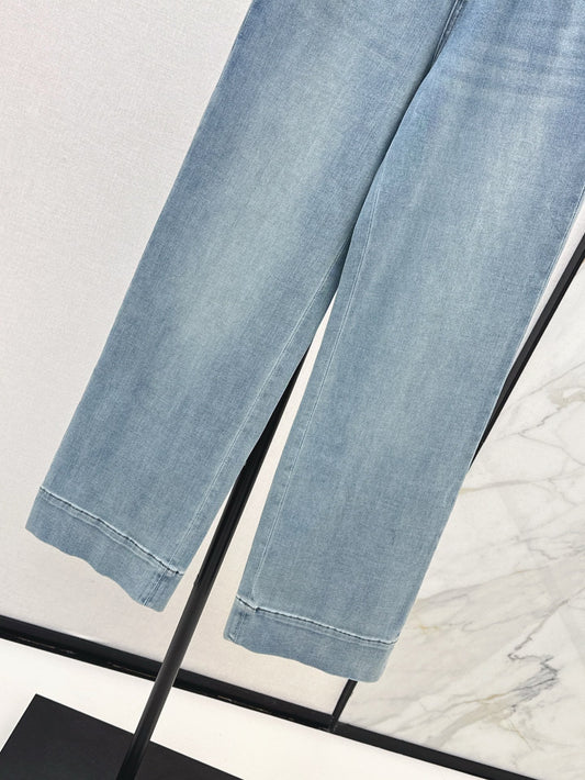 Valen* 25ss straight washed denim straight jeans