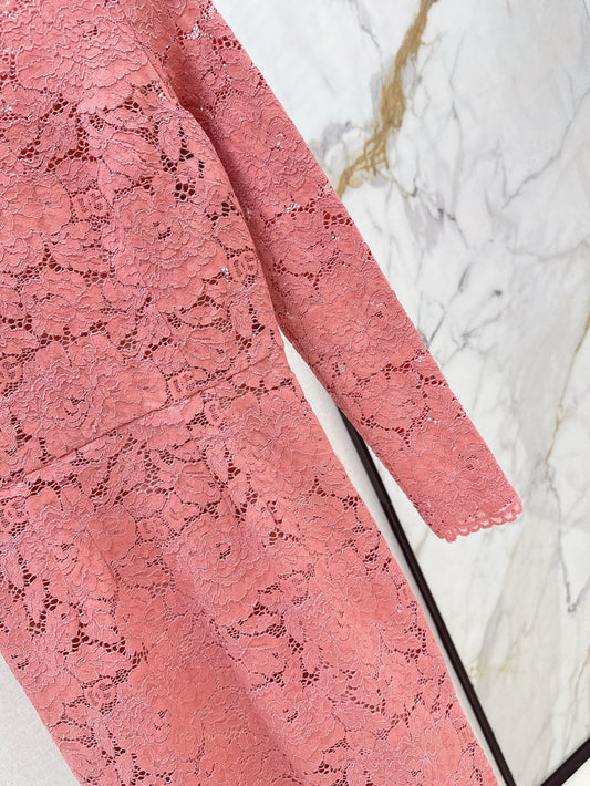 D*Gab 25ss floral lace fit dress