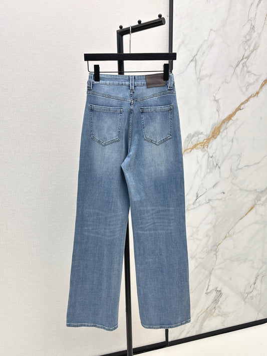 Brune*C 25ss washed denim pants