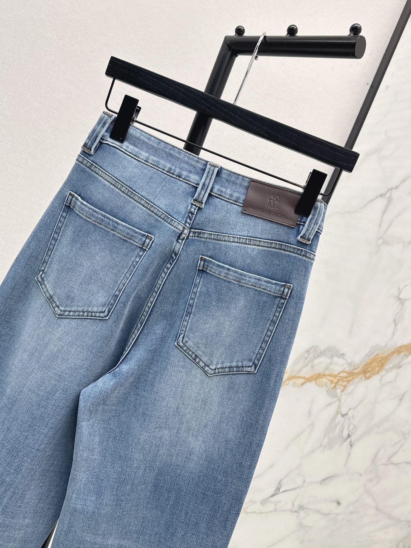 Brune*C 25ss washed denim pants