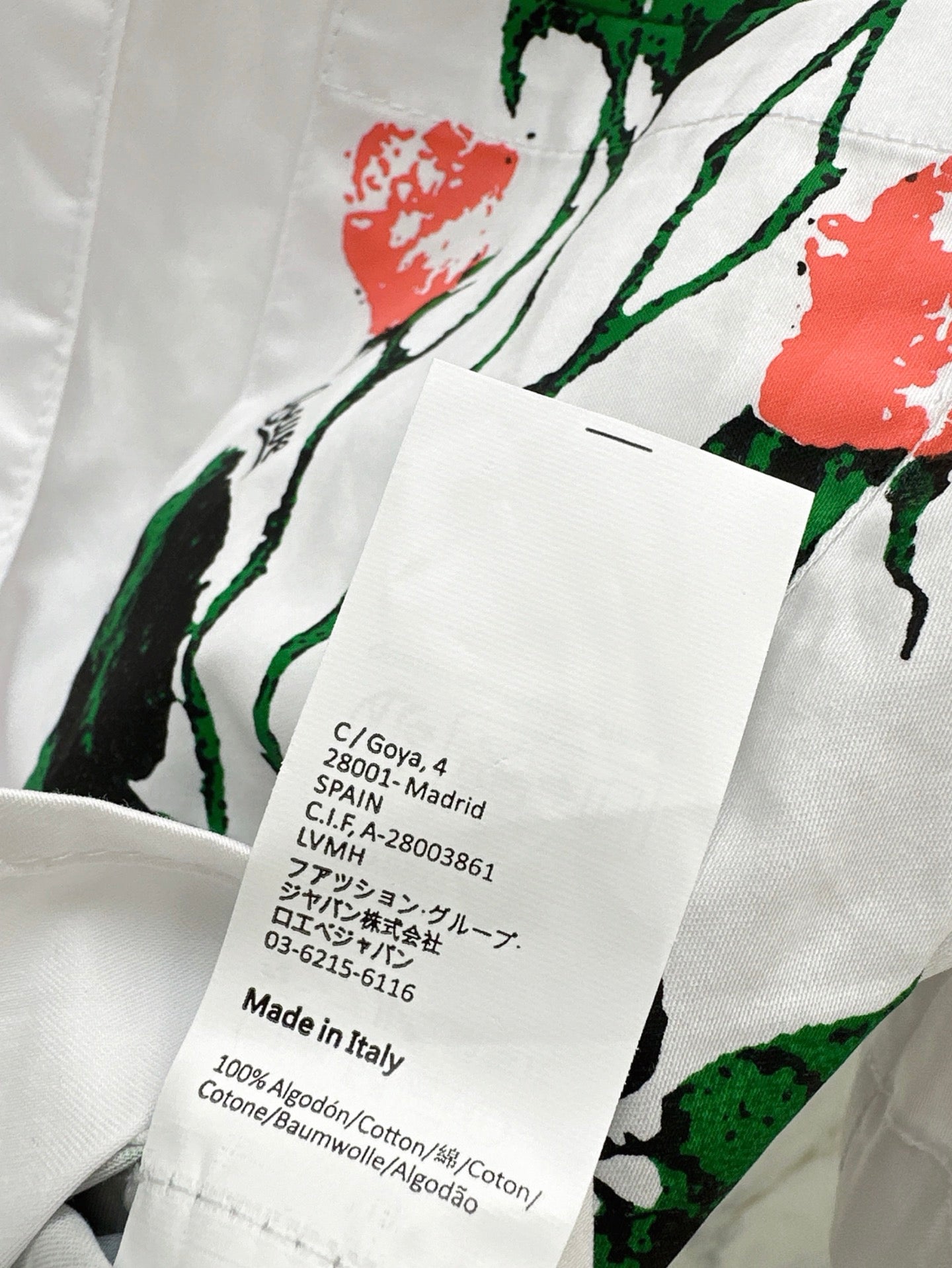 Loe* 25ss floral printed shirt