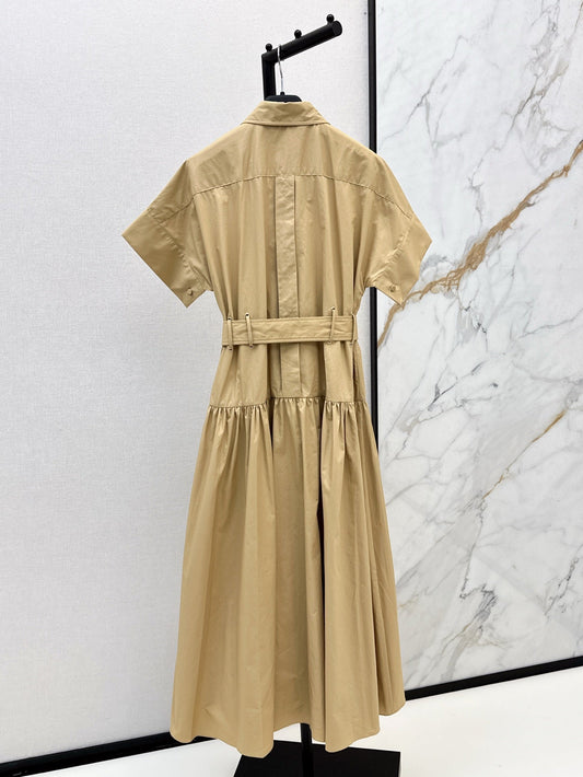 MaxM* 25ss belted dress
