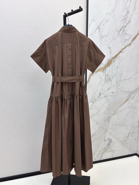 MaxM* 25ss belted dress