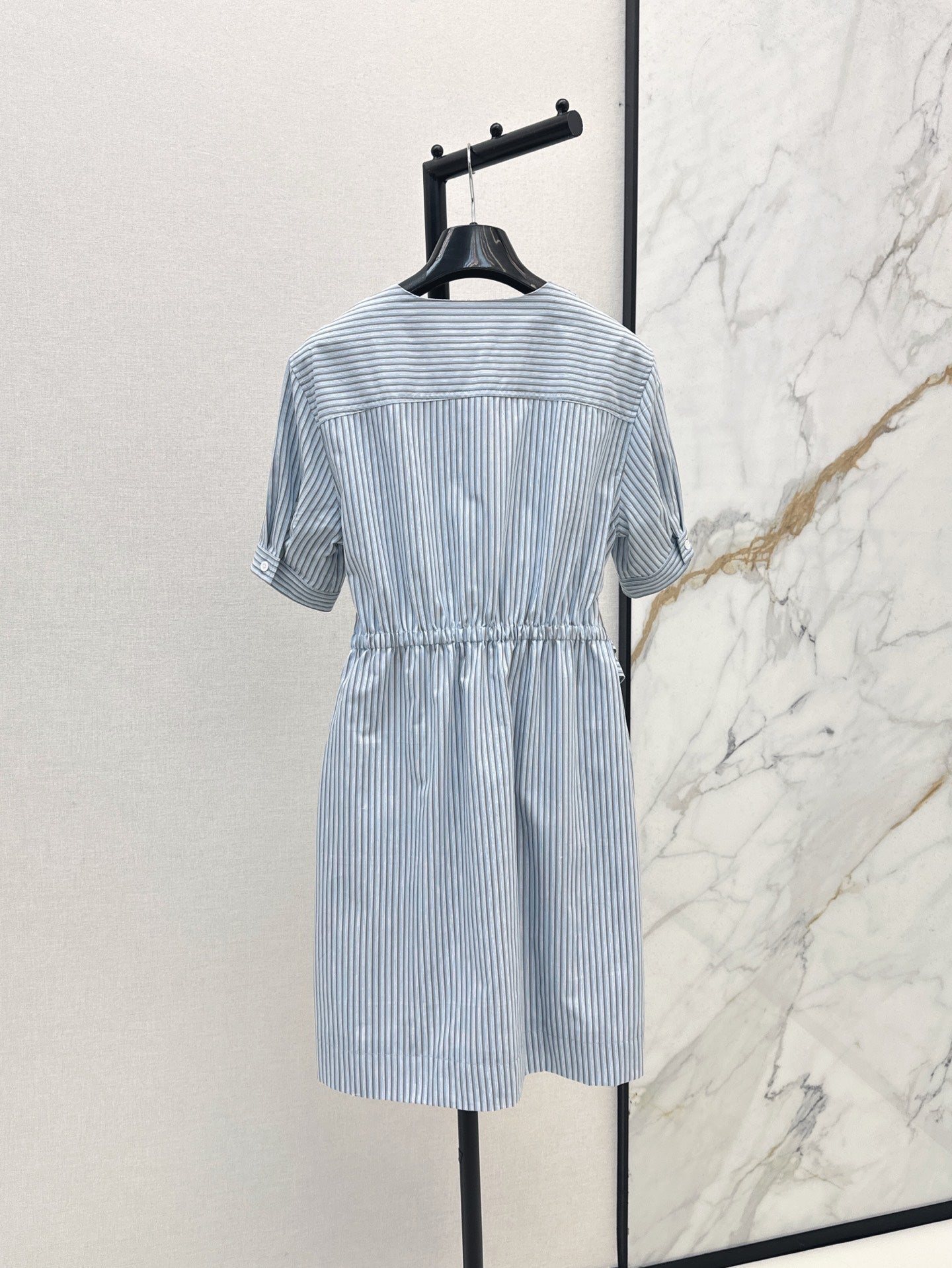 Fd* 25ss short-sleeve belted minidress