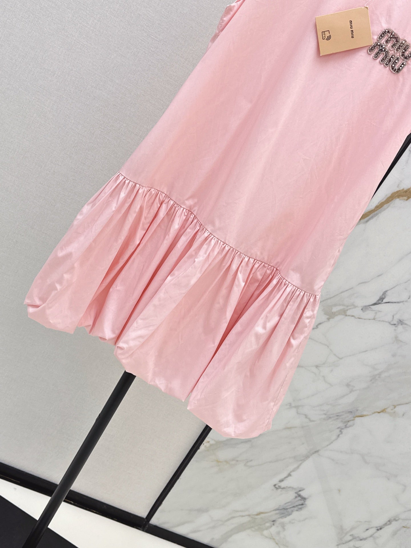 M*u 25ss Rhinestone Short-Sleeve Dress