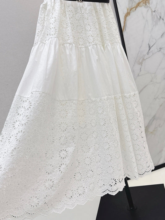 C*nel 25ss floral lace belted dress