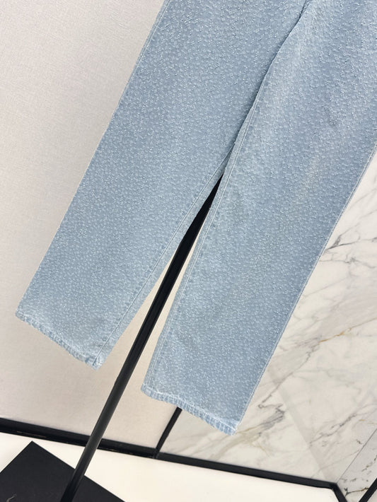 C*nel 25ss Weaved straight jeans