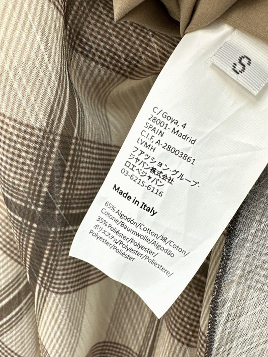 Loe* 25ss Asymmetric plaid skirt