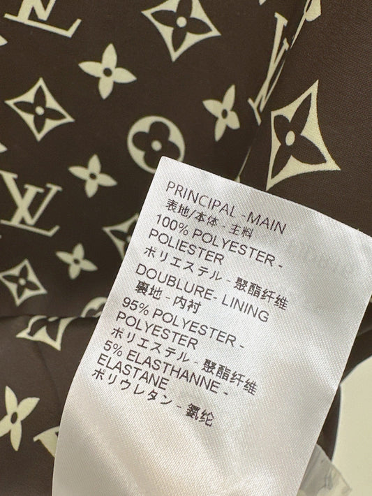 Loui* monogram pleated dress