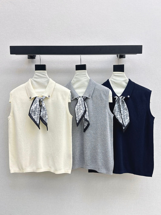 D*r scarves knit vest