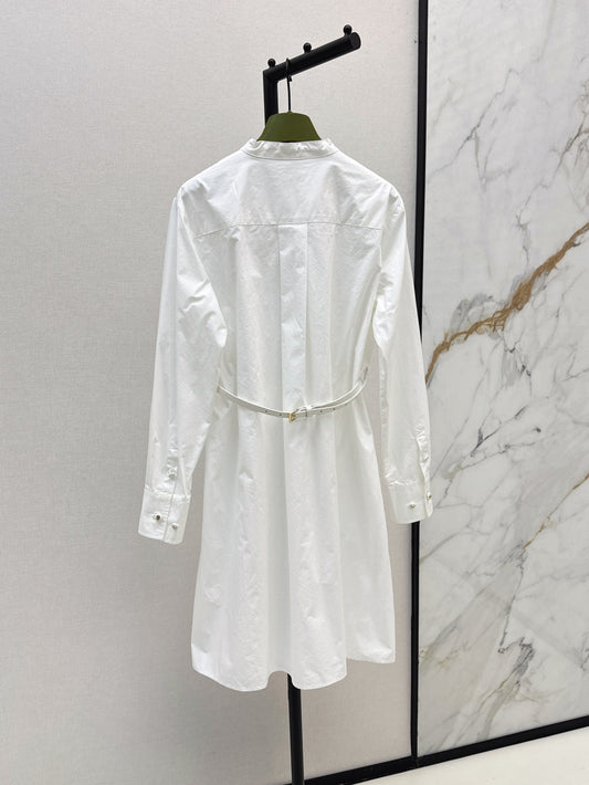 Gu* embroidered shirt dress