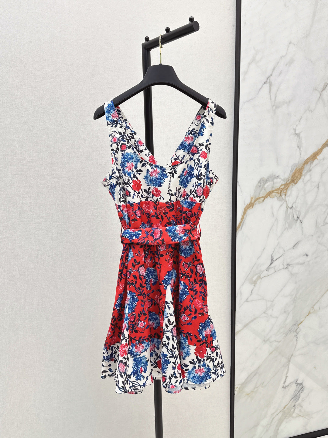 Loui* Floral Vine Godet Dress
