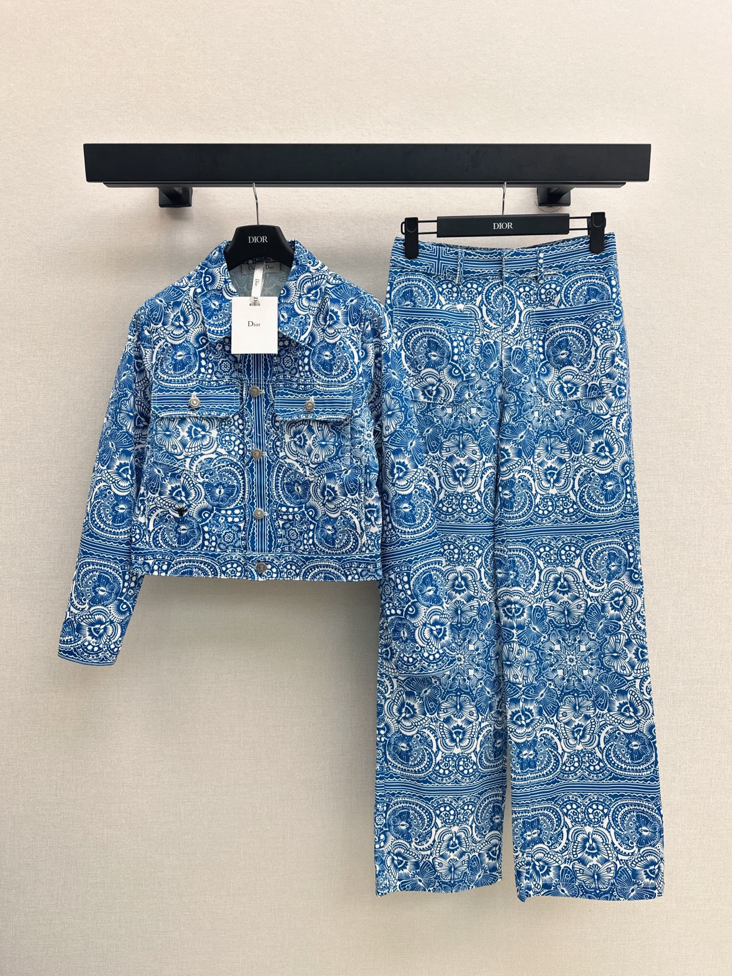 D*r 25ss Butterfly printed denim jacket