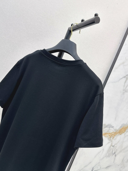 Loui* 25ss washed monogram front t-shirt