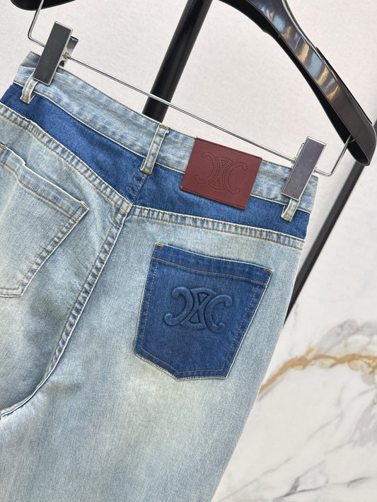 Cel* 25ss color-blocked jeans