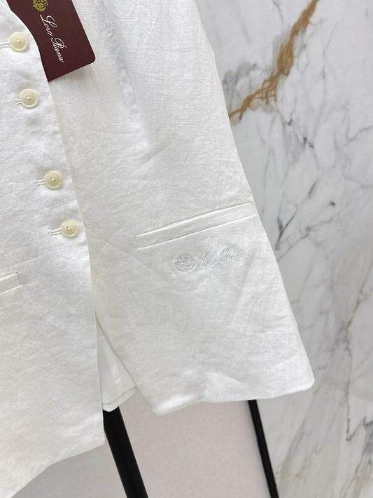 Lor*P 25ss embroidered linen vest