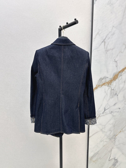 Loui* 25fw denim preppy blazer
