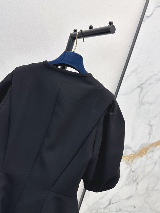 Loui* puff-sleeve ruffled jacket