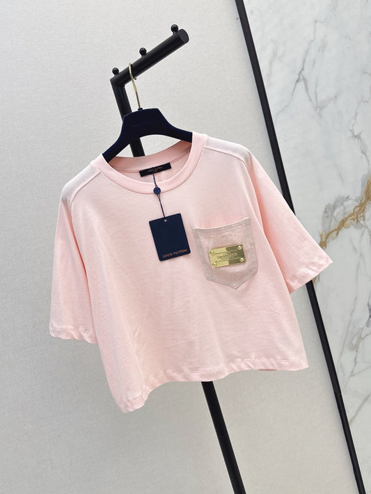 Loui* 25ss signature pocket crop top